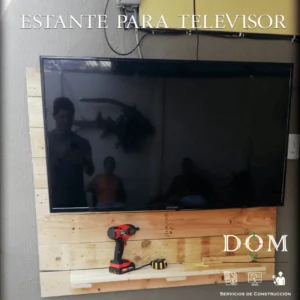 Estante para televisor de madera DOM Servicios y proyectos Guanacaste